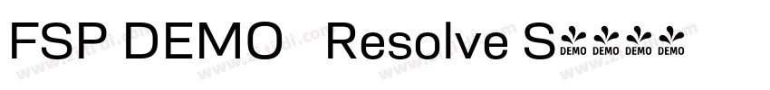 FSP DEMO   Resolve S字体转换